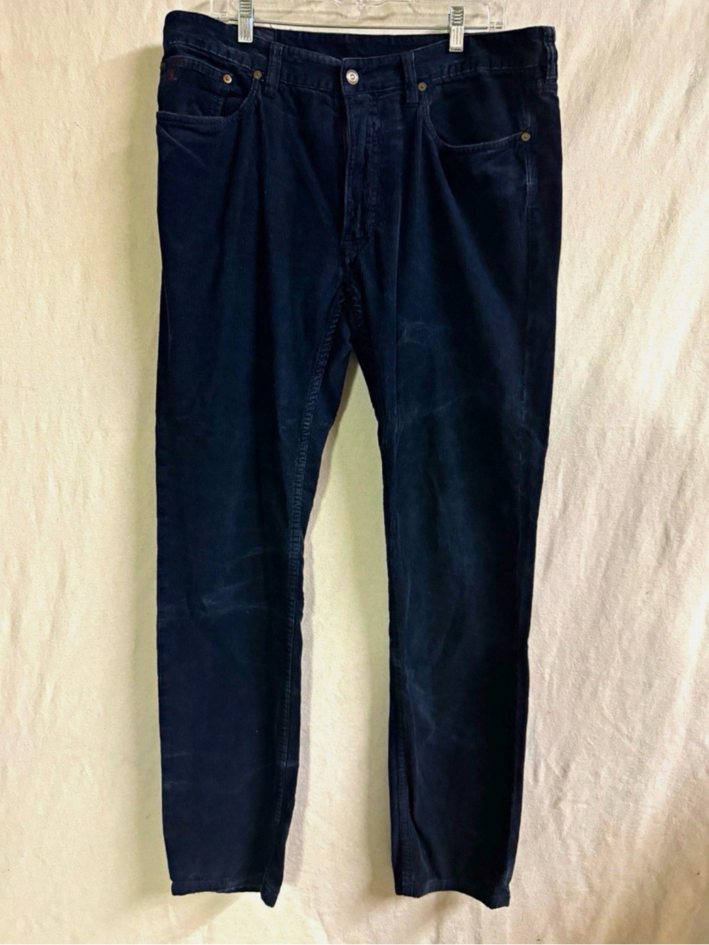Polo Ralph Lauren Varick Slim Straight Corduroy Pants Men’s 36x32 Navy Blue